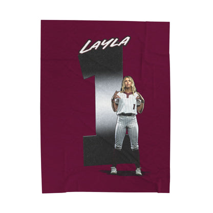 Layla Gugino Velveteen Plush Blanket