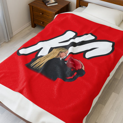 Karina Capron Velveteen Plush Blanket