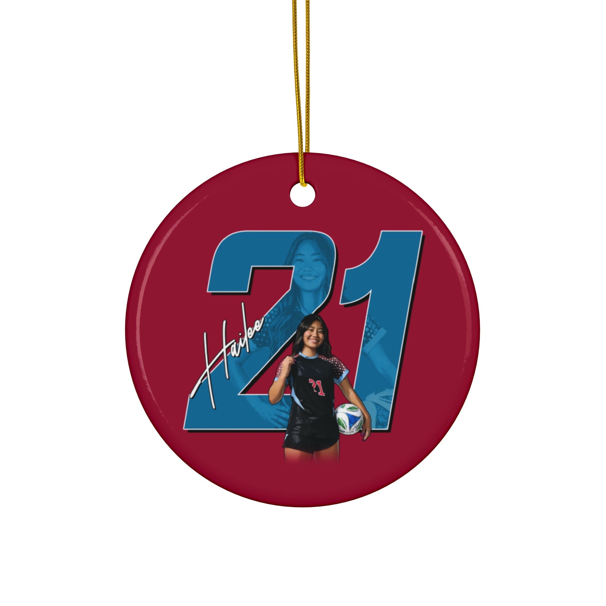 Hailee Takao Ceramic Ornament