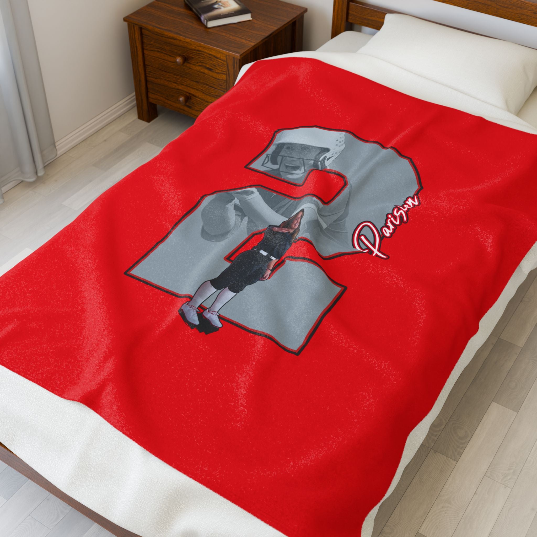 Hadley Parisien Velveteen Plush Blanket