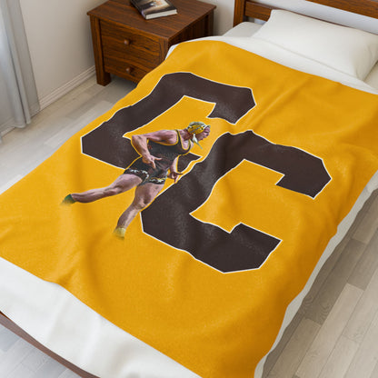 Christian Carroll Velveteen Plush Blanket