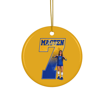Izzy Masten Ceramic Ornament