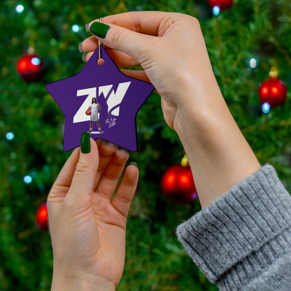 Ke'Niya White Ceramic Ornament