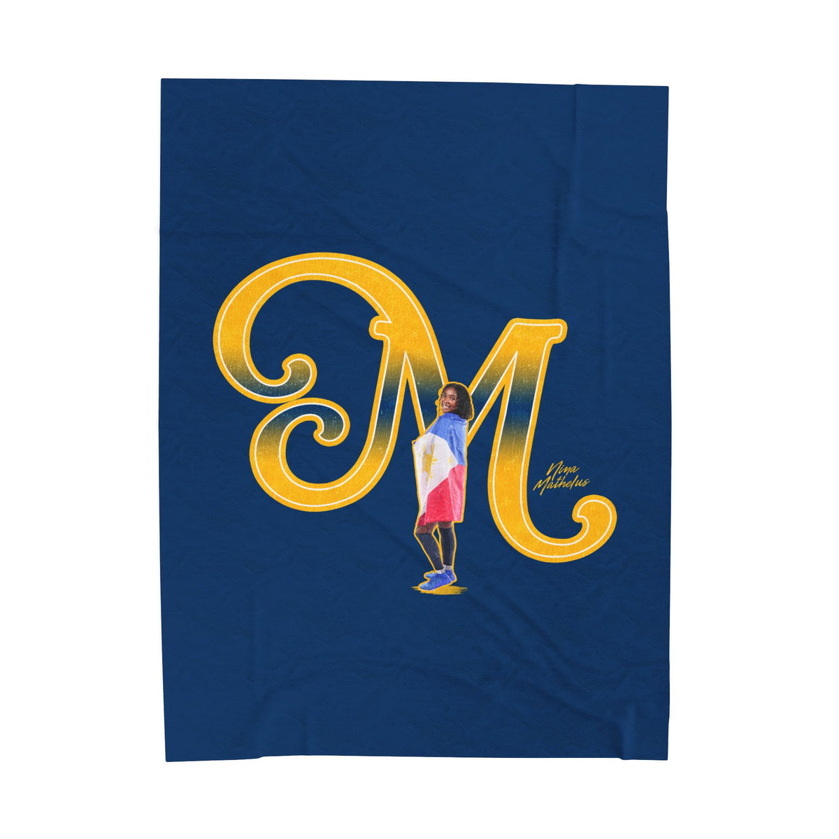 Nina Mathelus Velveteen Plush Blanket