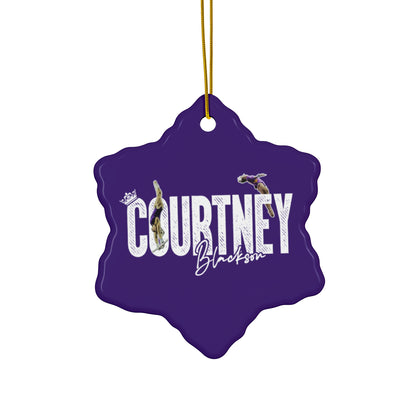 Courtney Blackson Ceramic Ornament