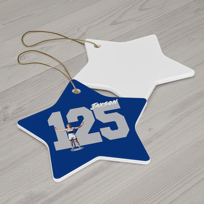 Jaxson Irvine Ceramic Ornament