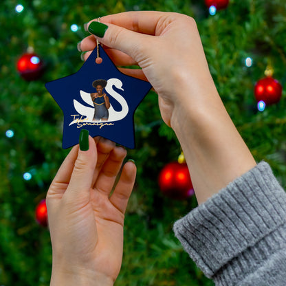 Tyler Swanigan Ceramic Ornament