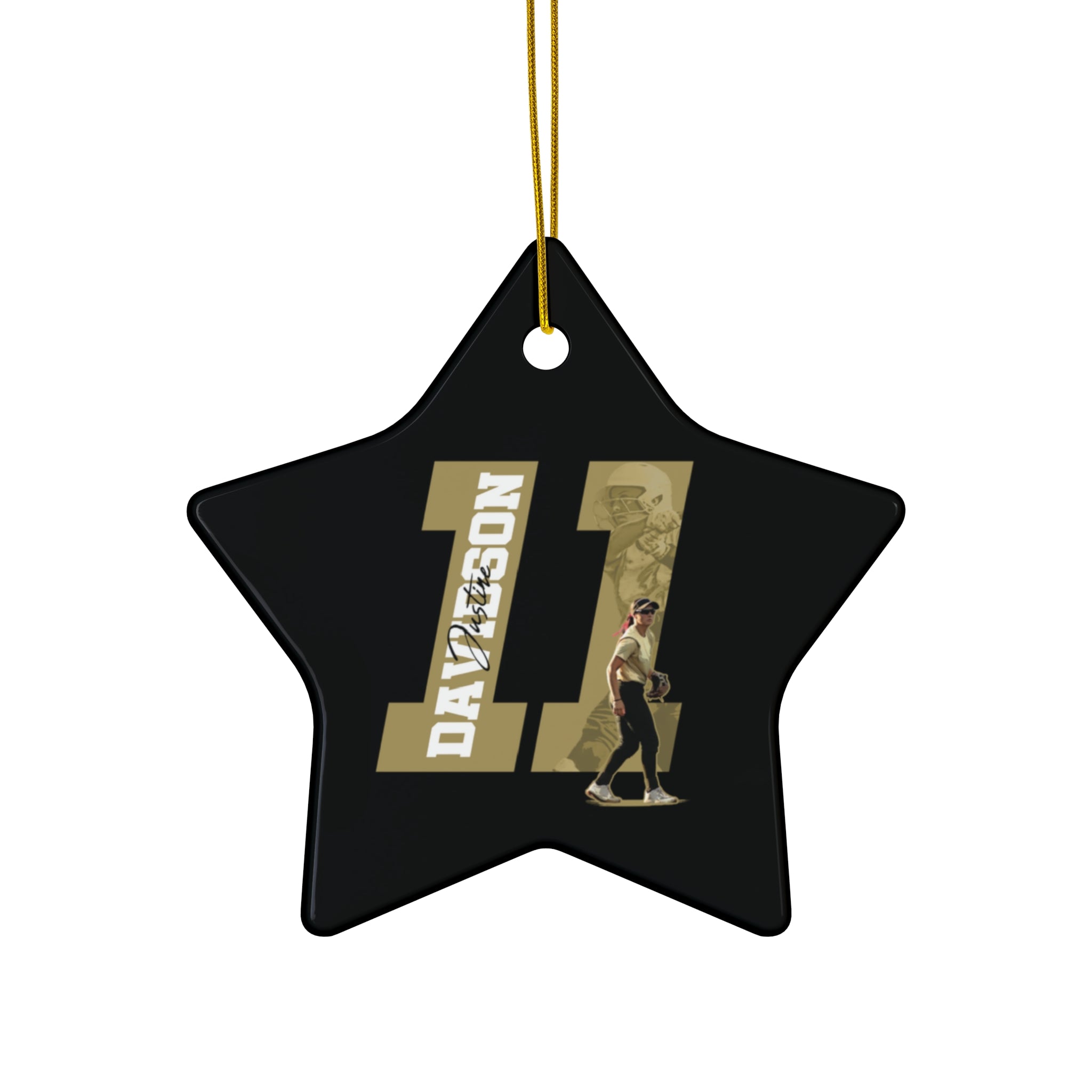 Justine Davidson Ceramic Ornament