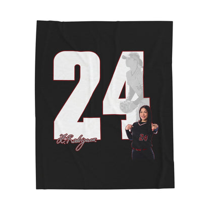 Zantelle Rodriguez Velveteen Plush Blanket