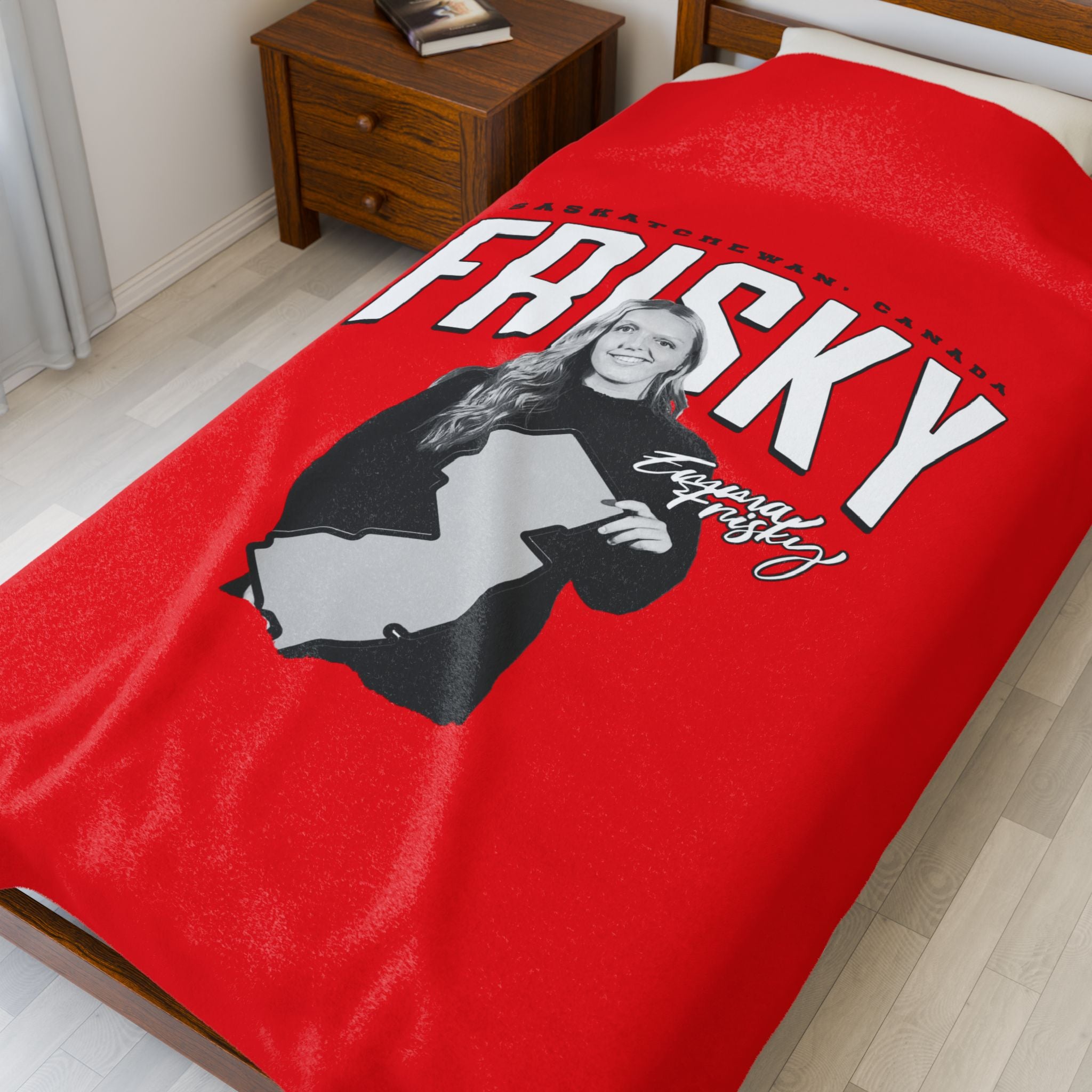 Emma Frisky Velveteen Plush Blanket