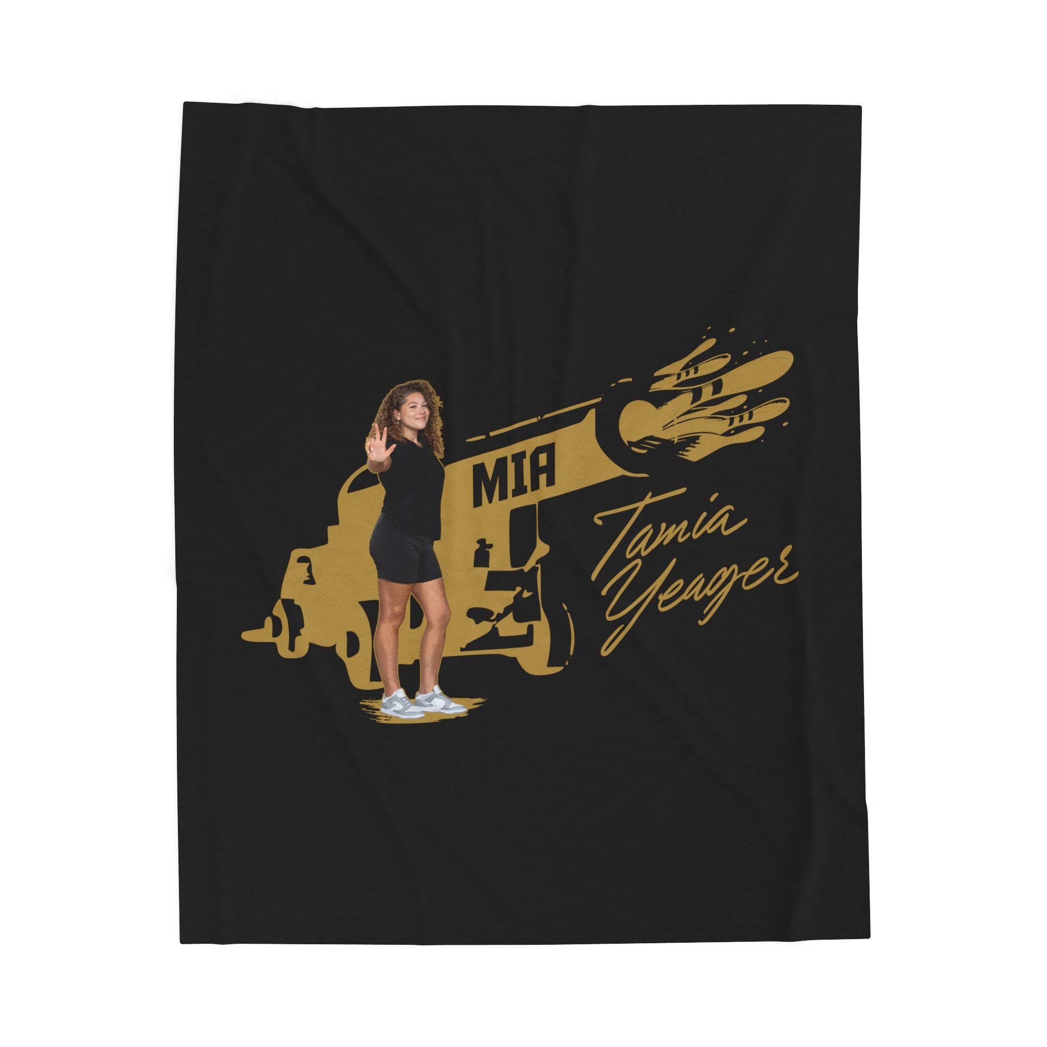 Tamia Yeager Velveteen Plush Blanket