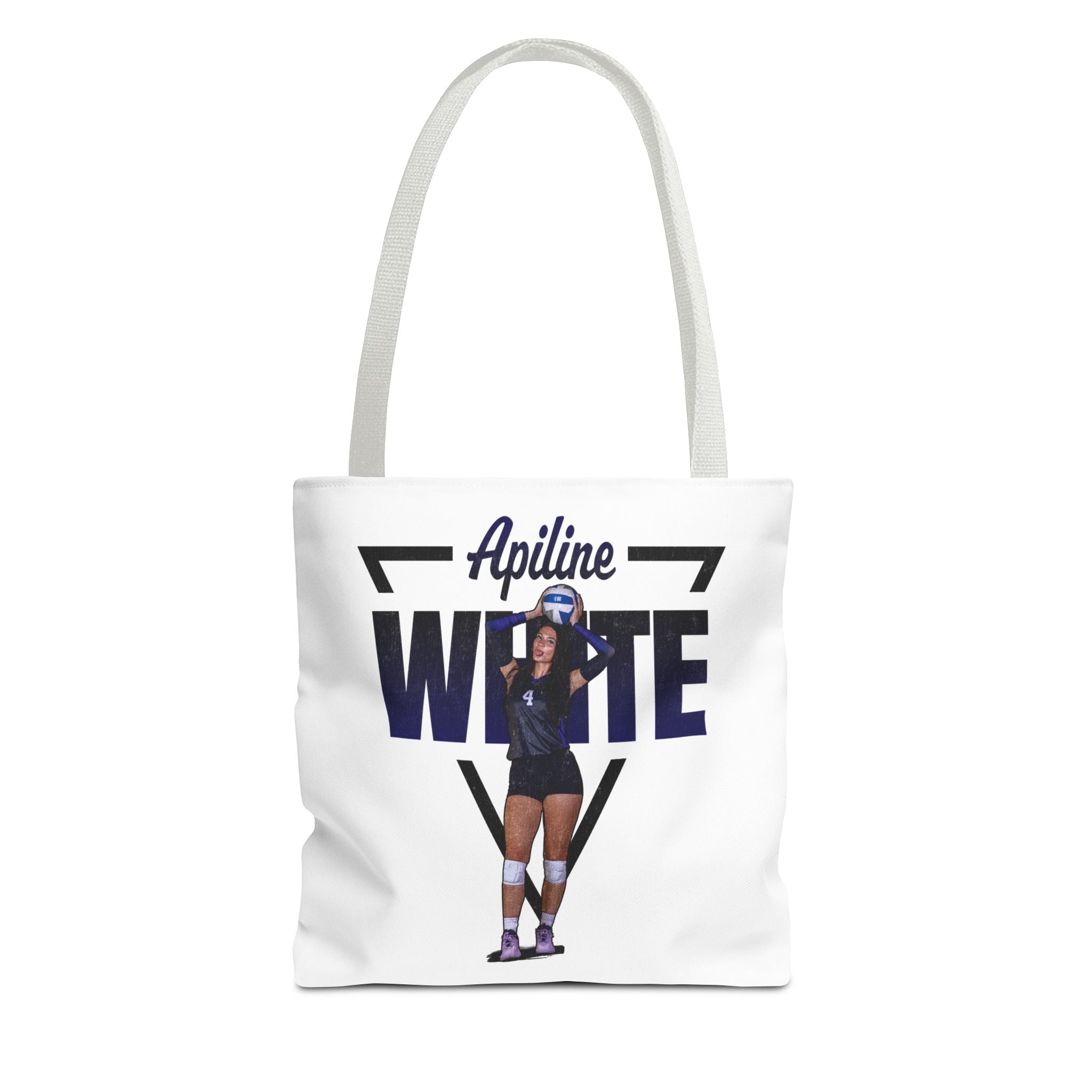 Apiline White Tote Bag