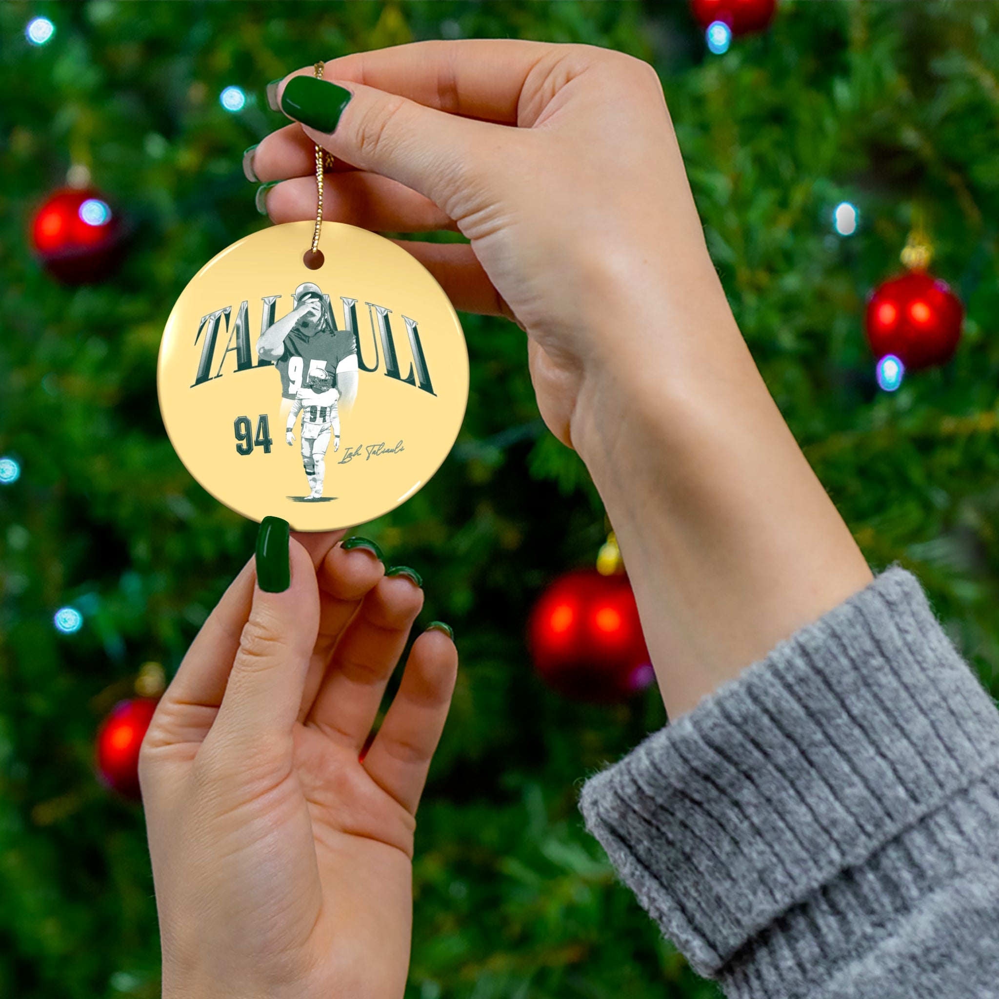 Ish Taliauli Ceramic Ornament