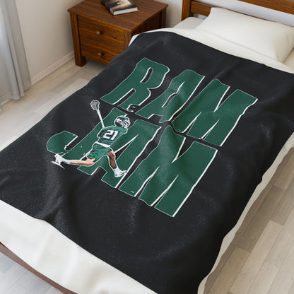 Xavier Dockery Velveteen Plush Blanket