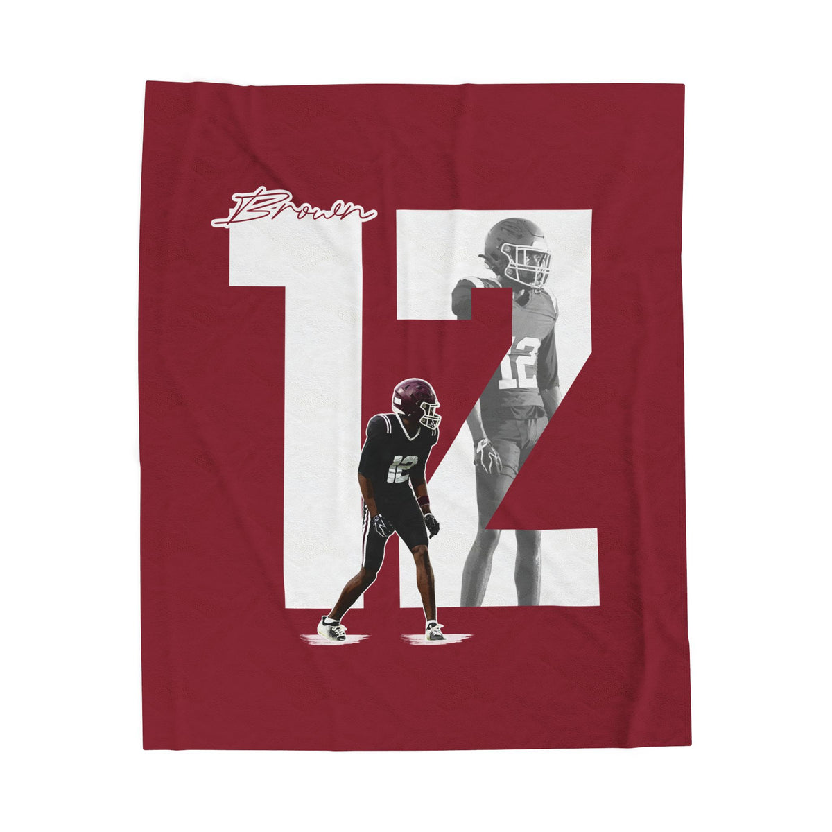 De'Traun Brown Velveteen Plush Blanket