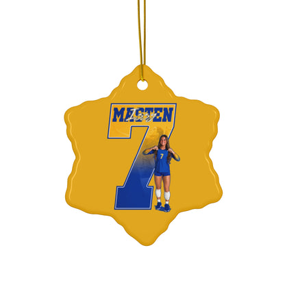 Izzy Masten Ceramic Ornament