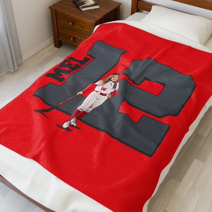 Melanie Macias Velveteen Plush Blanket