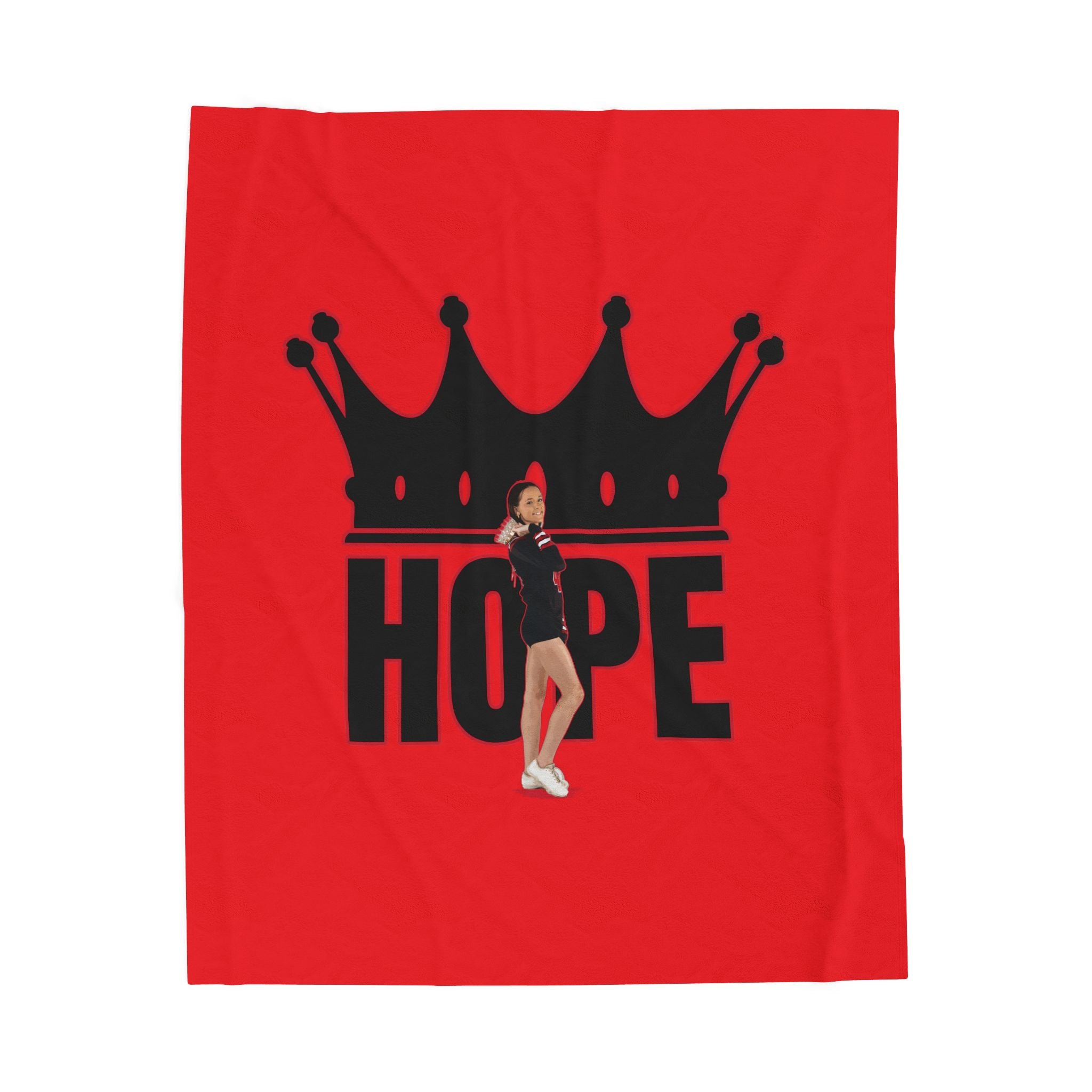 Hope Bockskopf Velveteen Plush Blanket