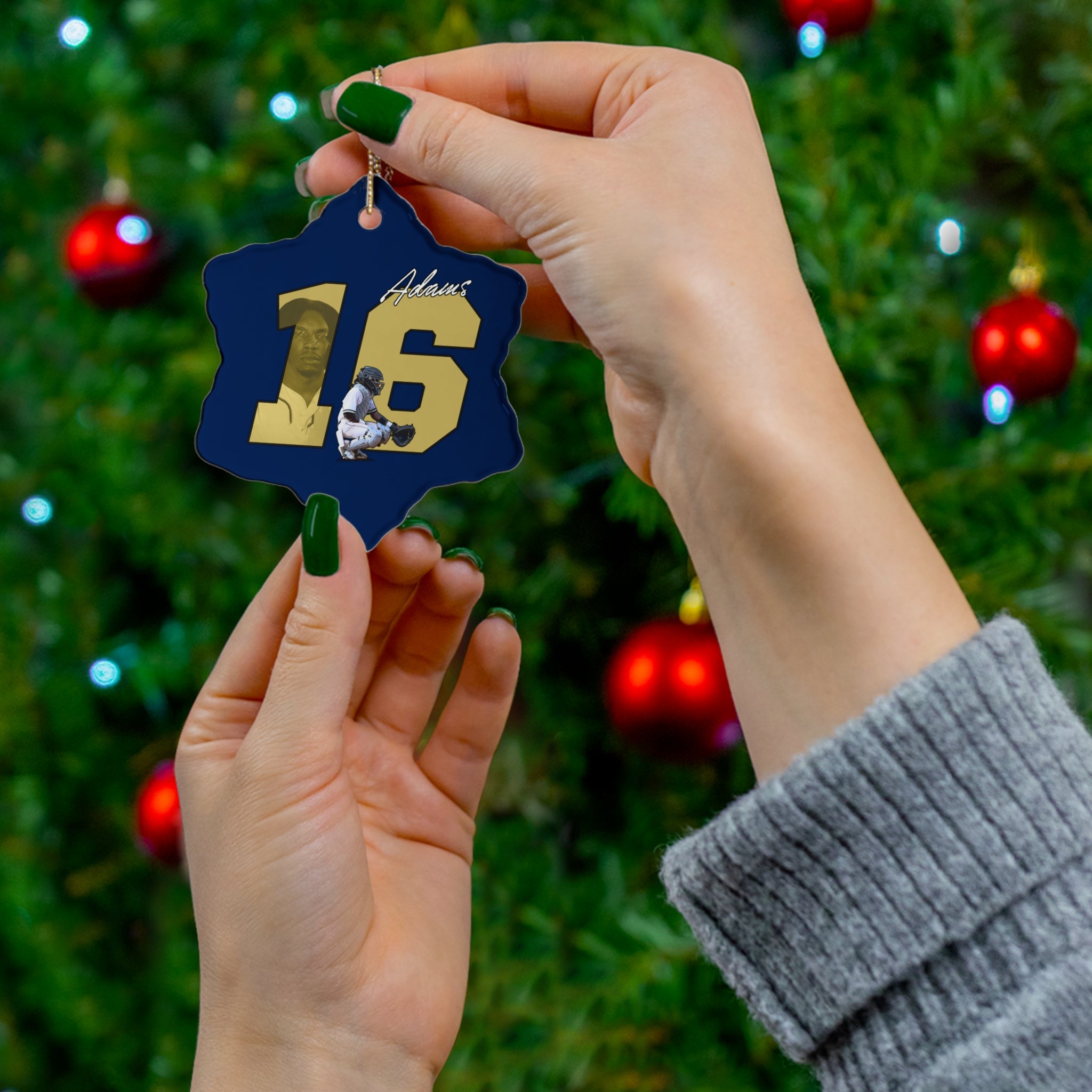 Malachi Adams Ceramic Ornament