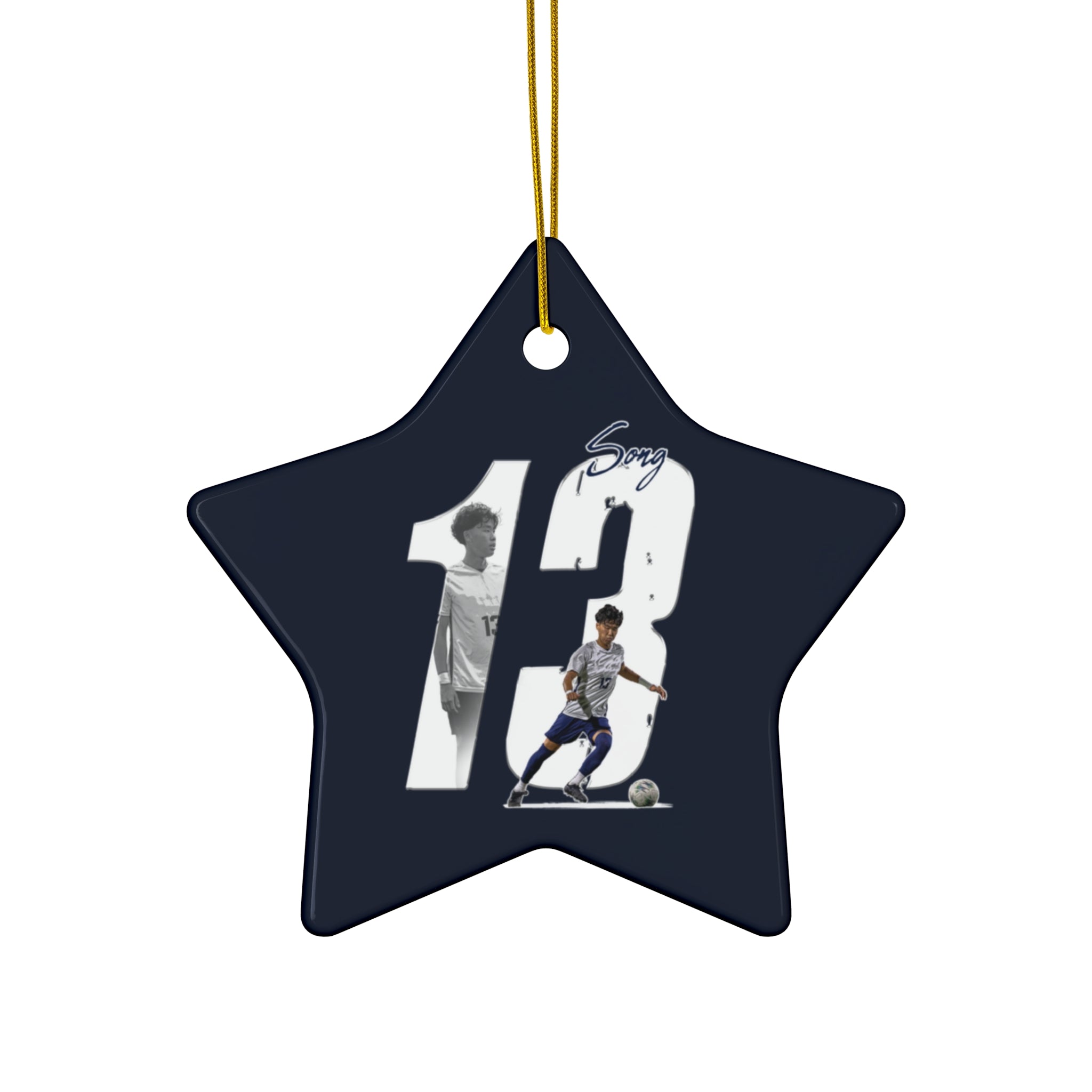 Justin Song Ceramic Ornament