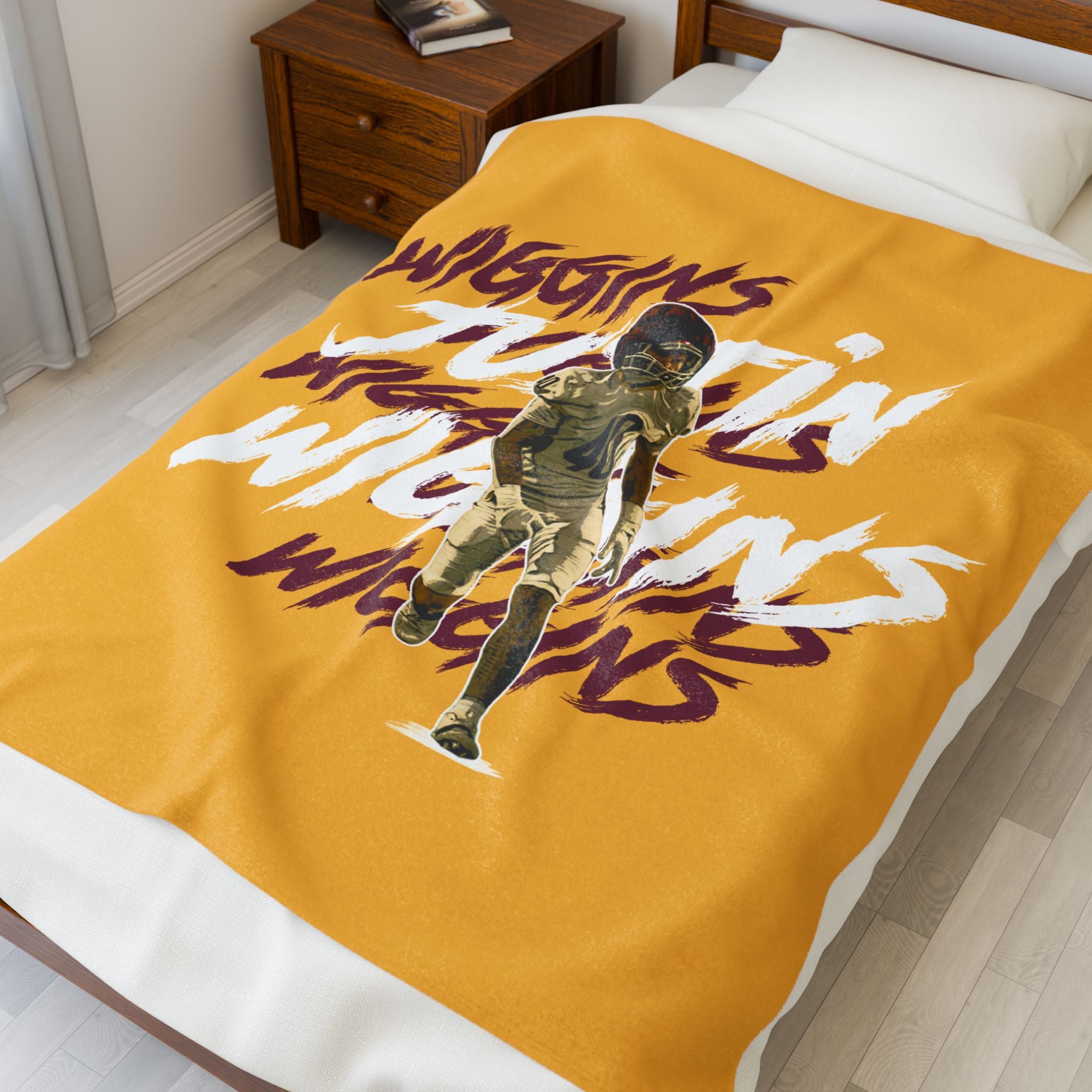 Justin Wiggins Velveteen Plush Blanket