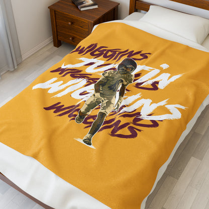 Justin Wiggins Velveteen Plush Blanket