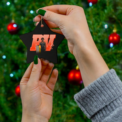 Robert Vaughn Ceramic Ornament