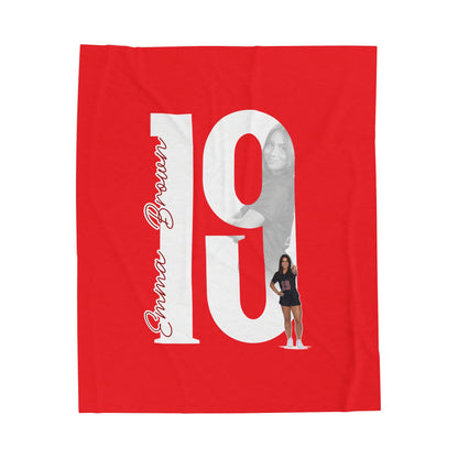 Emma Brown Velveteen Plush Blanket