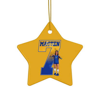 Izzy Masten Ceramic Ornament