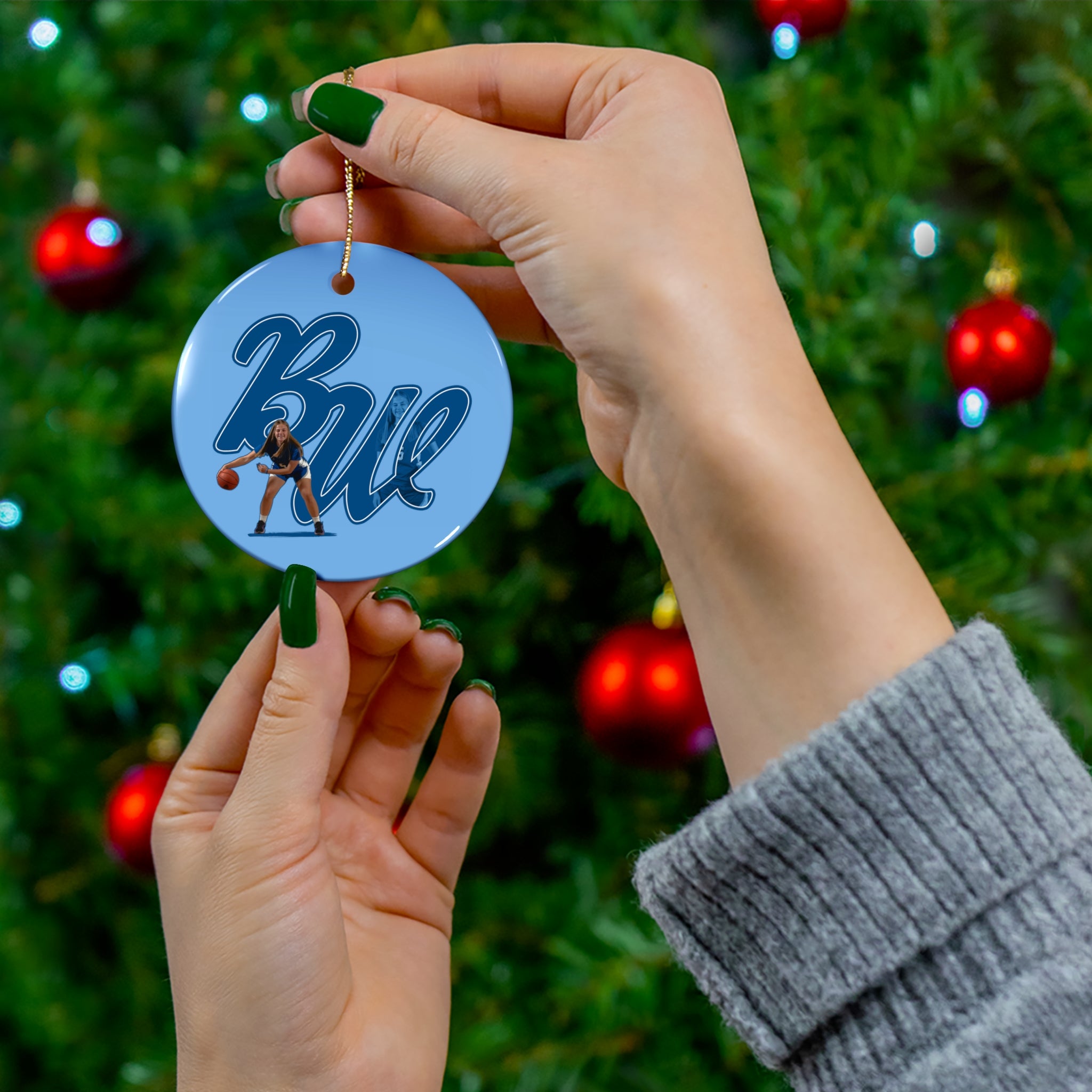 Brailee Wood Ceramic Ornament