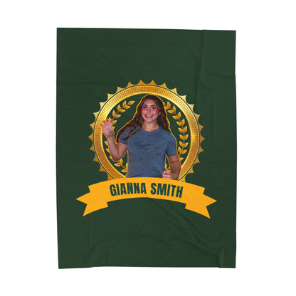 Gianna Smith Velveteen Plush Blanket