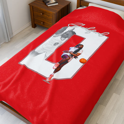Andrea Guilford Velveteen Plush Blanket