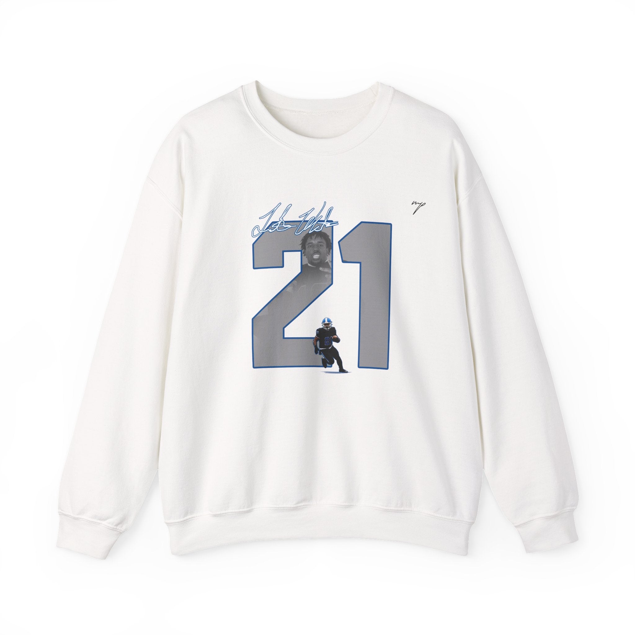 Trent White Crewneck
