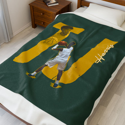 TJ Harris Velveteen Plush Blanket