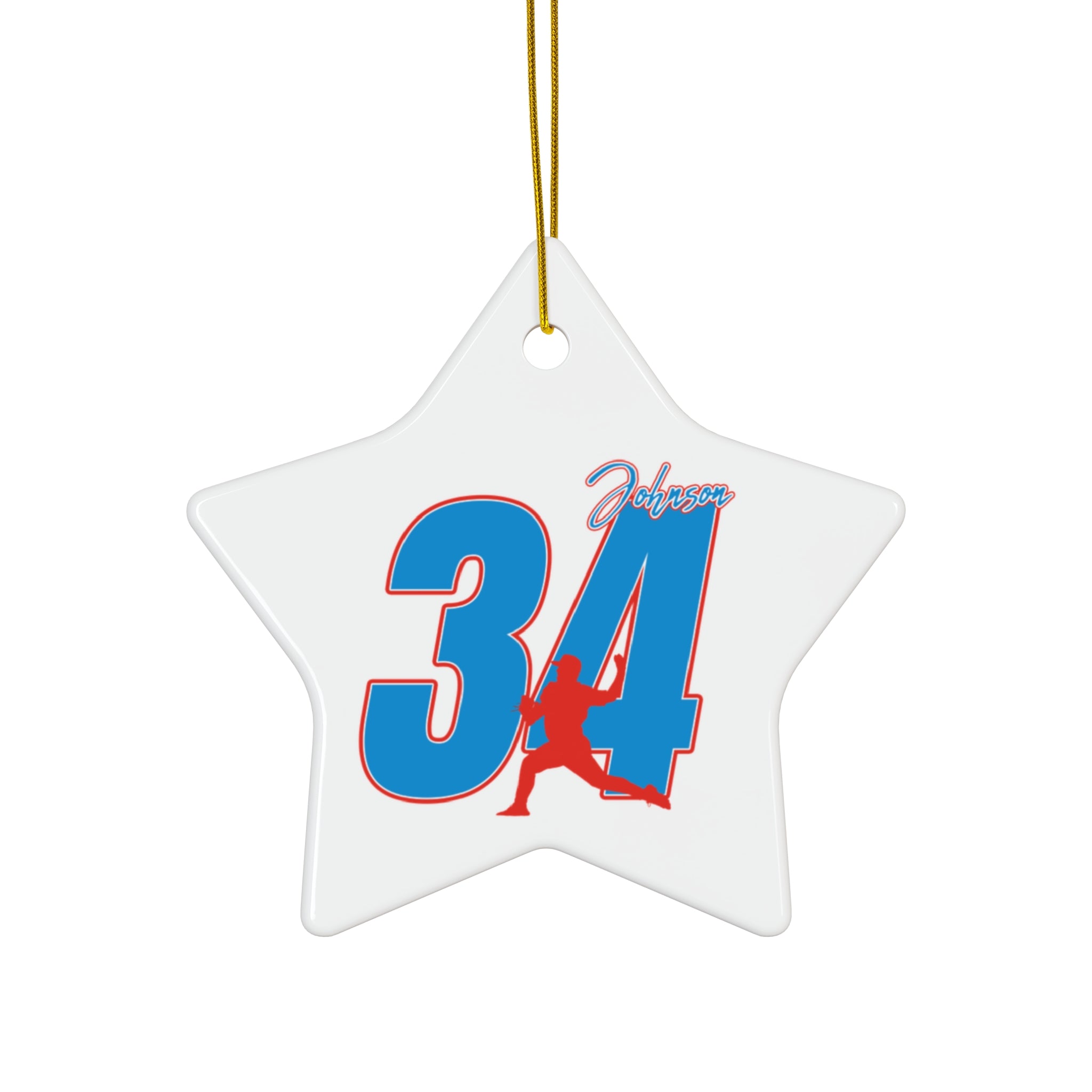 Ethan Johnson Ceramic Ornament