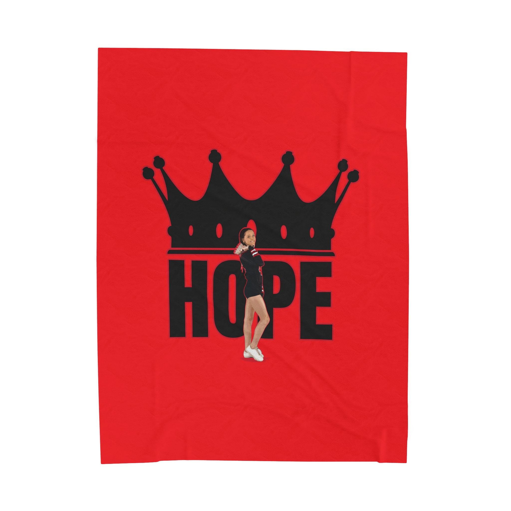 Hope Bockskopf Velveteen Plush Blanket