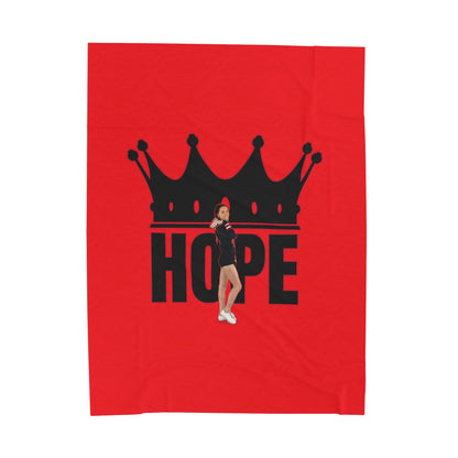 Hope Bockskopf Velveteen Plush Blanket