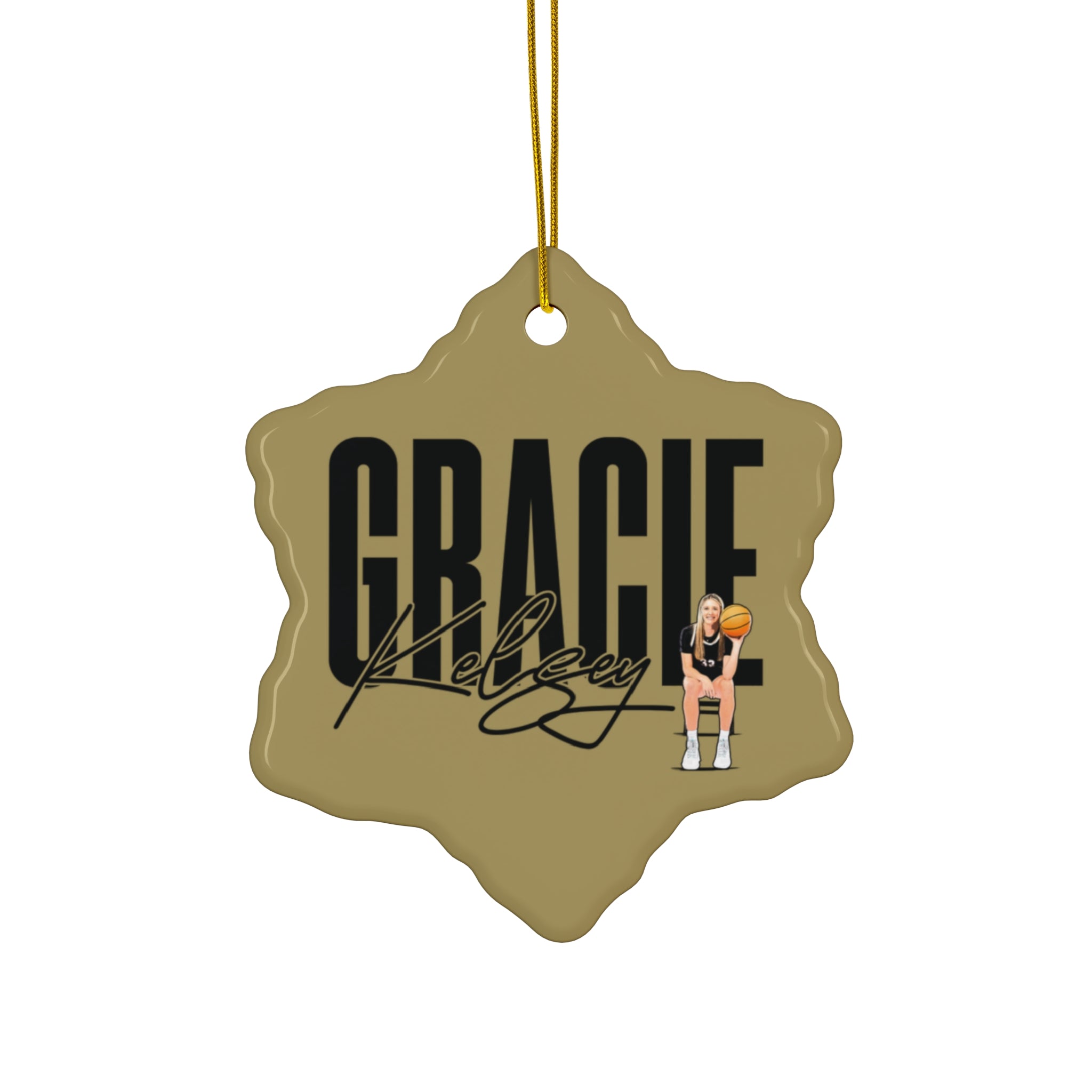 Gracie Kelsey Ceramic Ornament