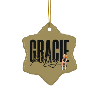 Gracie Kelsey Ceramic Ornament