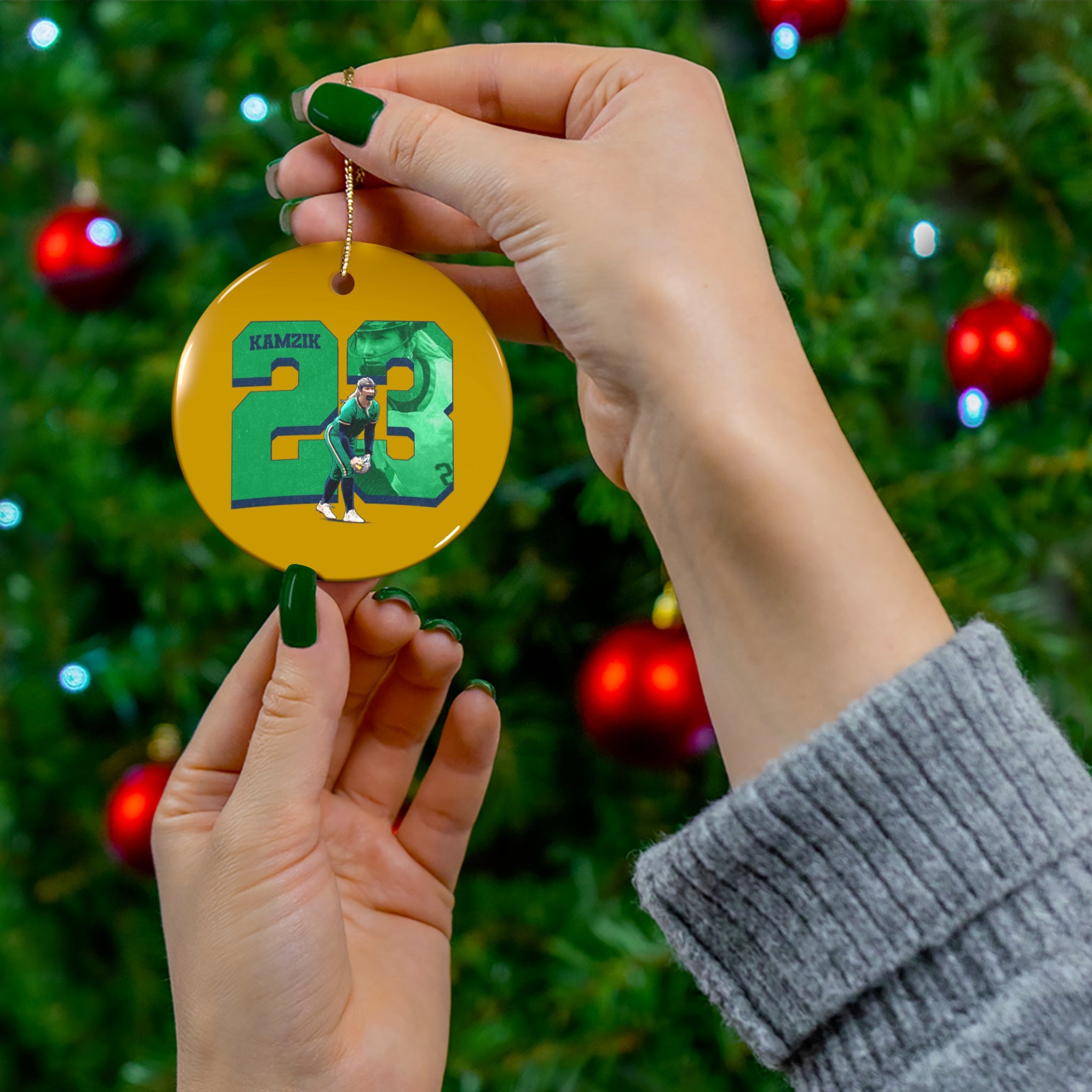 Kamryn Kamzik Ceramic Ornament
