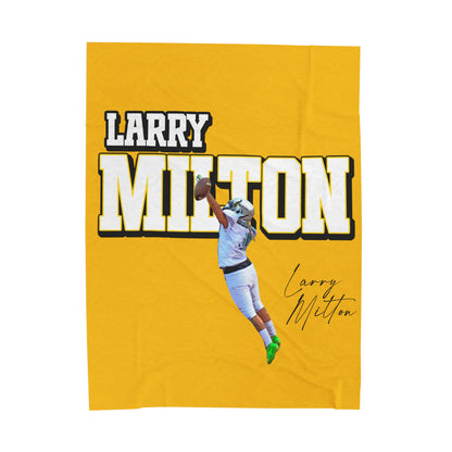 Larry Milton Velveteen Plush Blanket