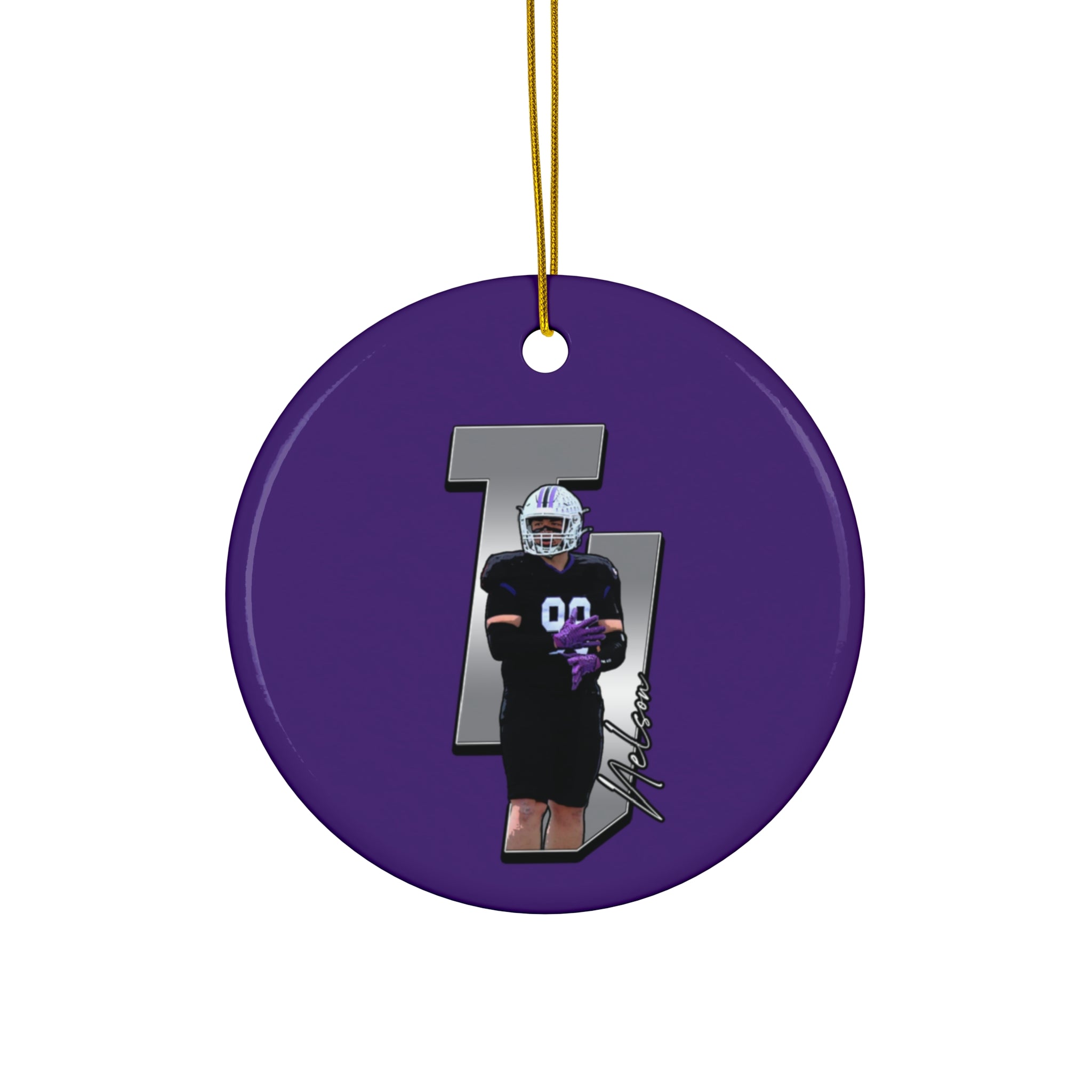 TJ Nelson Ceramic Ornament