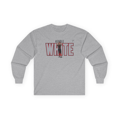Kendle White Long Sleeve Tee