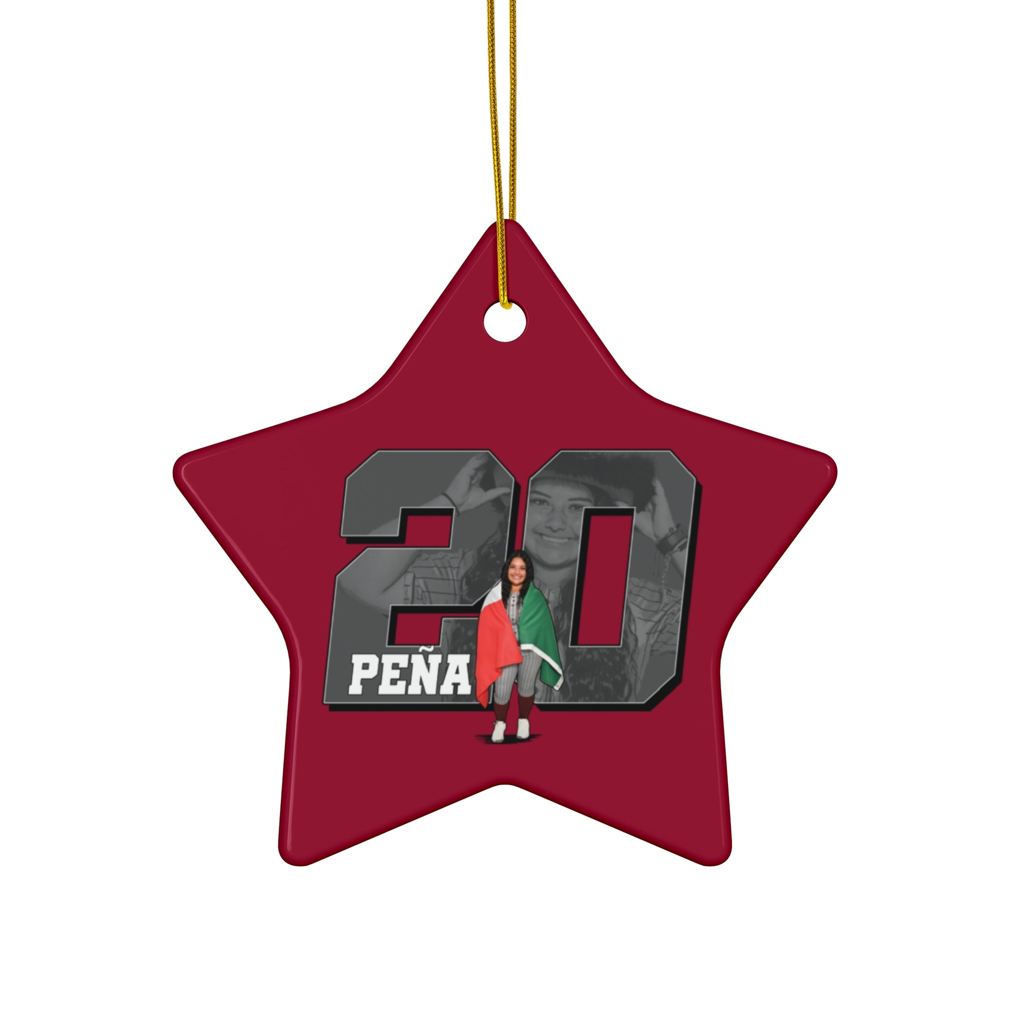 Miranda Pena Ceramic Ornament