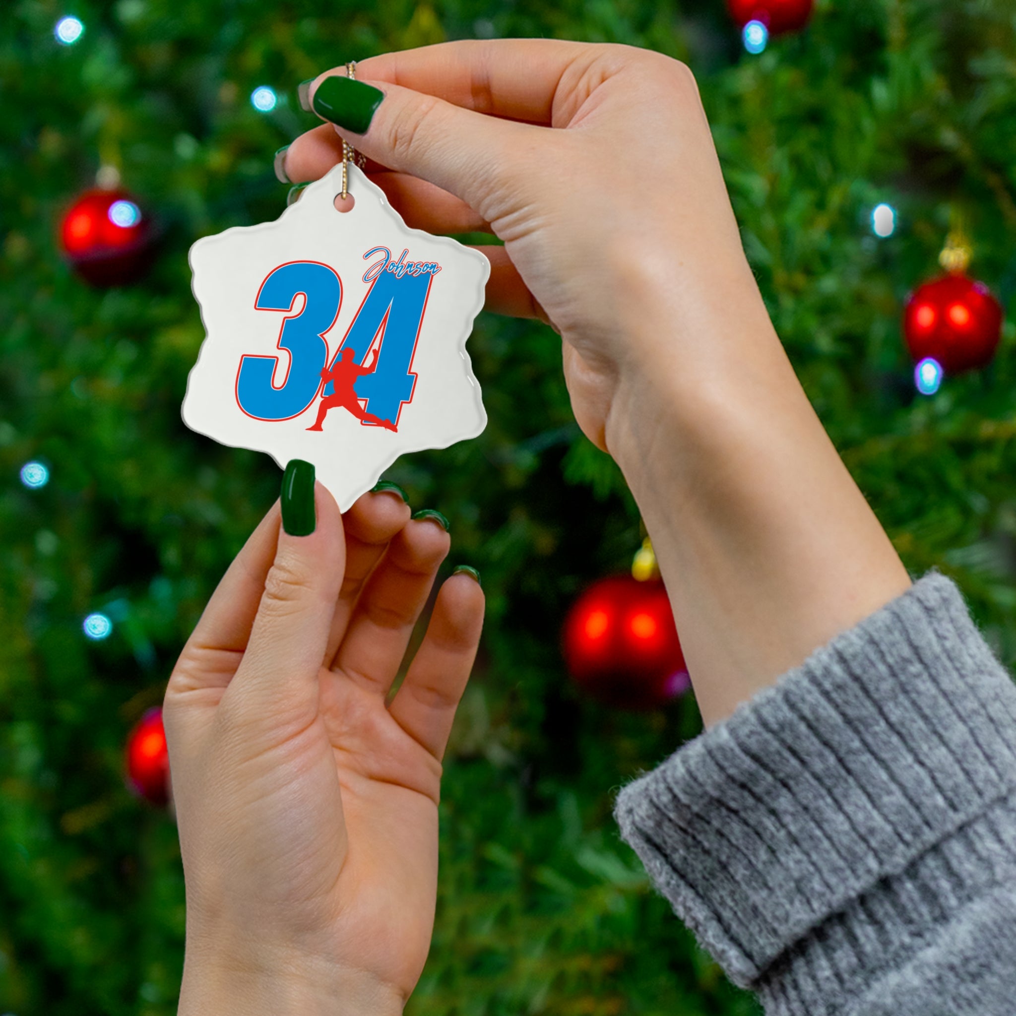 Ethan Johnson Ceramic Ornament