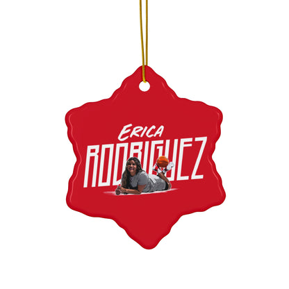 Erica Rodriguez Ceramic Star Ornament — Custom Name "Erica Rodriguez" Holiday Decoration