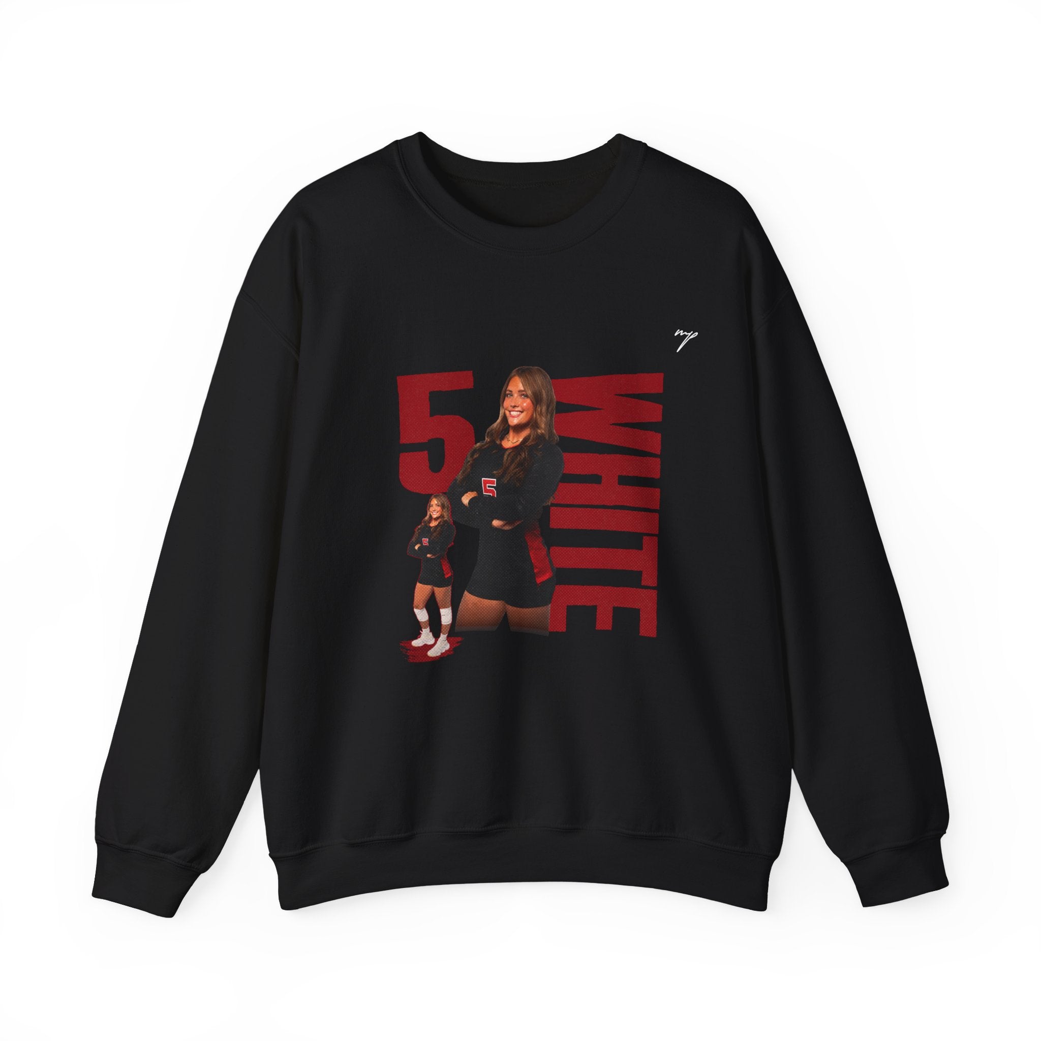 Amelia White Crewneck