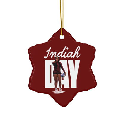 Indiah Day Ceramic Ornament