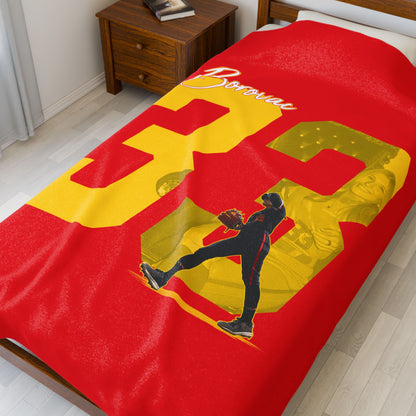 Taylor Borovac Velveteen Plush Blanket