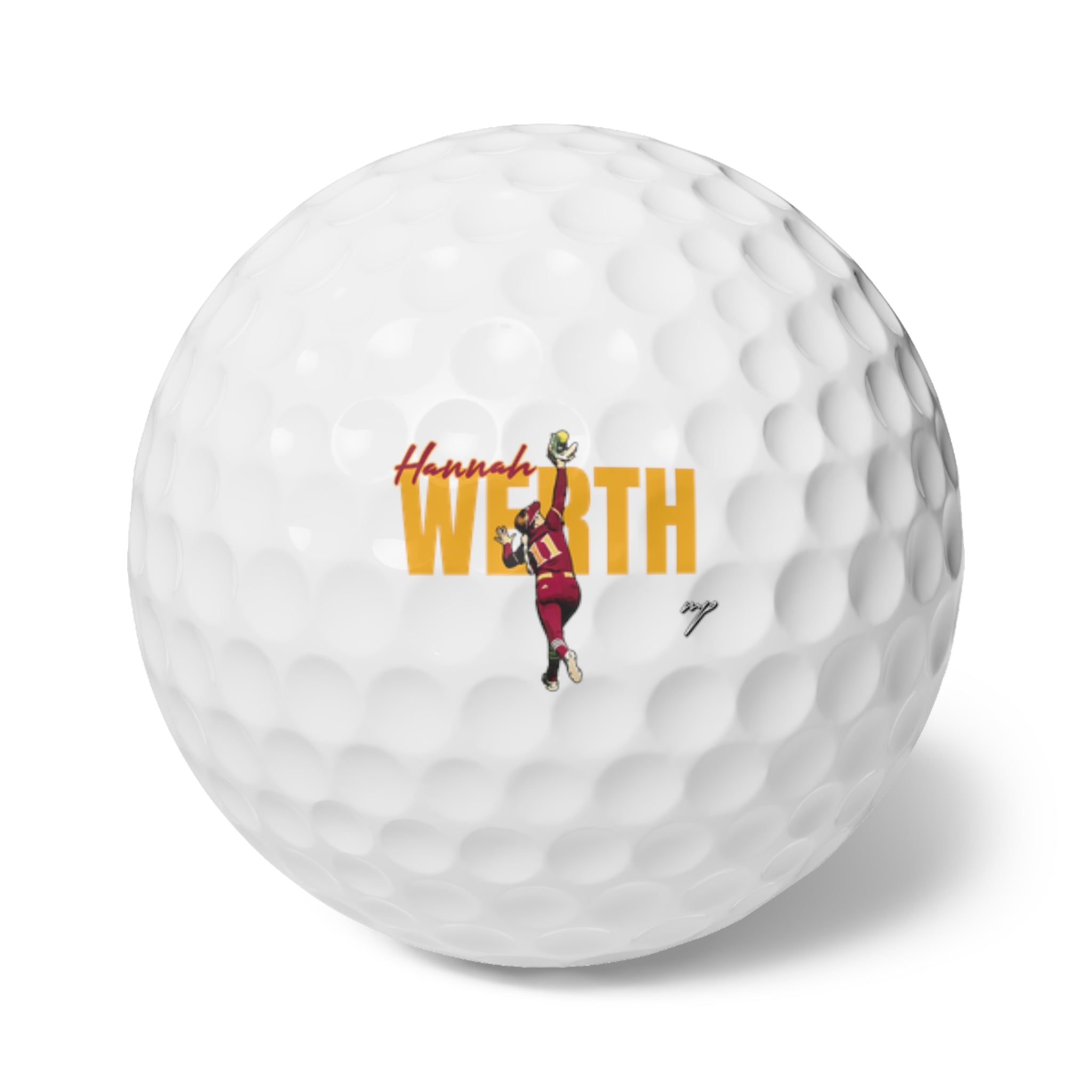 Hannah Werth Golf Balls, 6pc